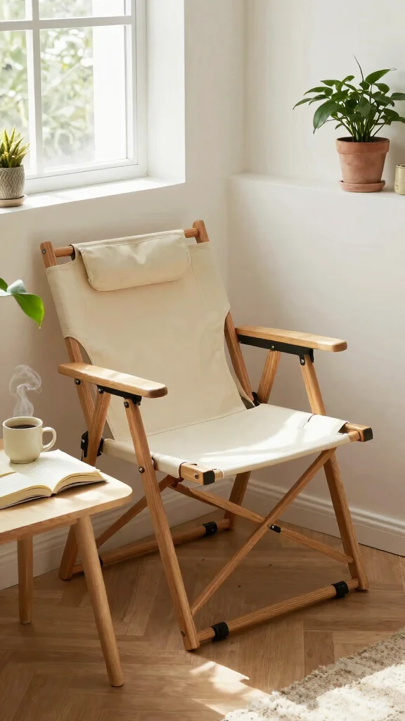 12 Reading Room Chair Ideas: From Cozy Armchairs to Hanging Bowls - 12. Foldable Chairs 1