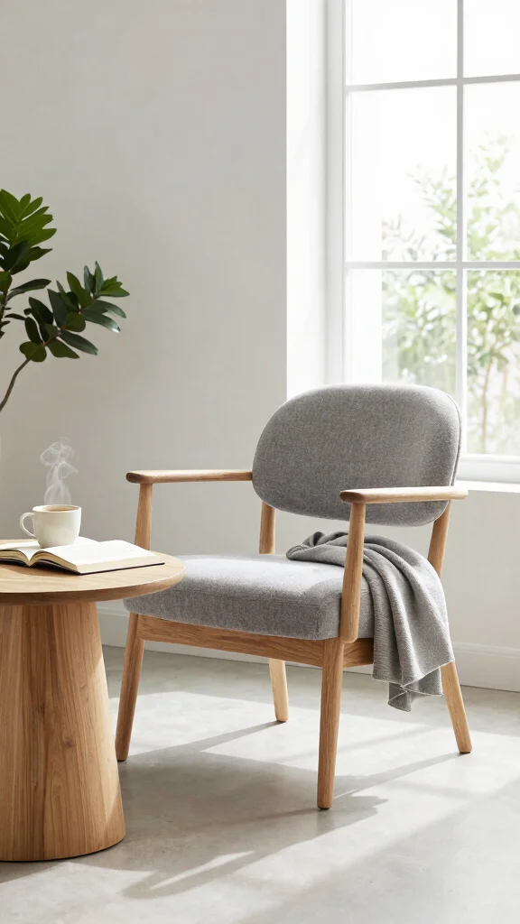 12 Reading Room Chair Ideas: From Cozy Armchairs to Hanging Bowls - 6. Minimalist Scandinavian Chairs 1