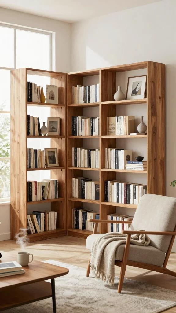 12 Reading Room Shelf Ideas That Keep Books Beautiful and Accessible - 6. Open Shelving for Easy Access 1