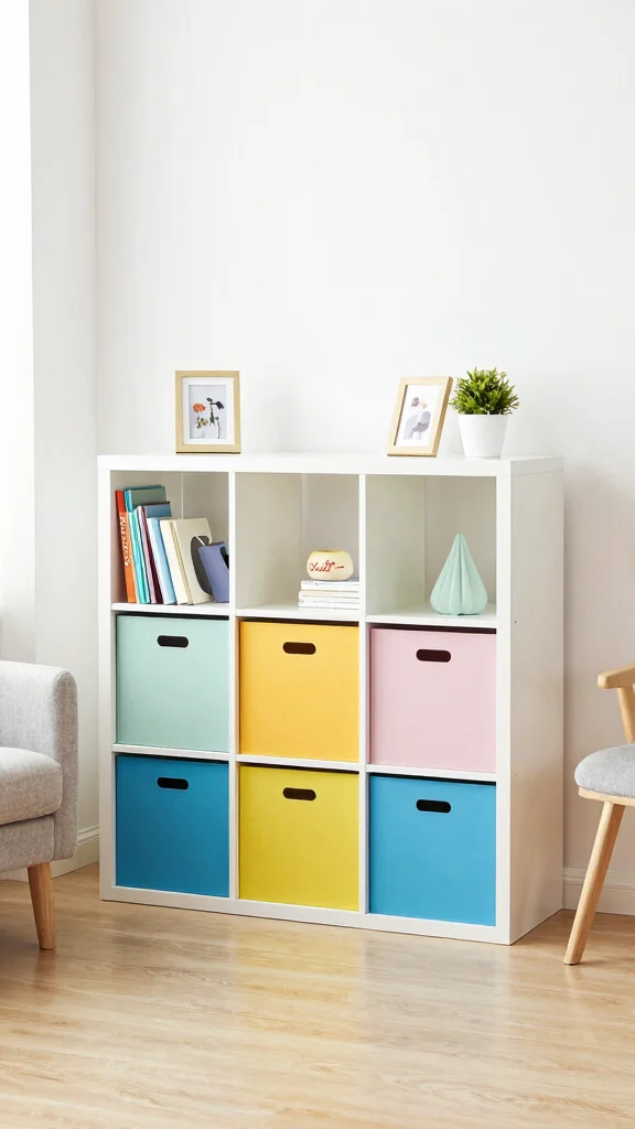 12 Study Room Bookshelf Ideas for an Organized and Stylish Space - 2. Cube Storage for Versatile Organization 1
