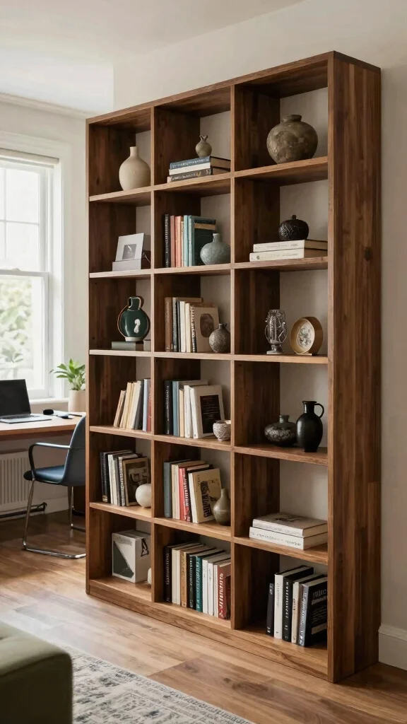 12 Study Room Bookshelf Ideas for an Organized and Stylish Space - 7. Open-Concept Bookshelf Designs 1