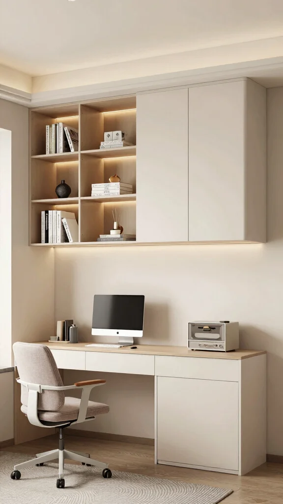 12 Study Room Cabinet Design Ideas for Smart, Built-In Storage - 5. Built-In Wall Cabinets 1