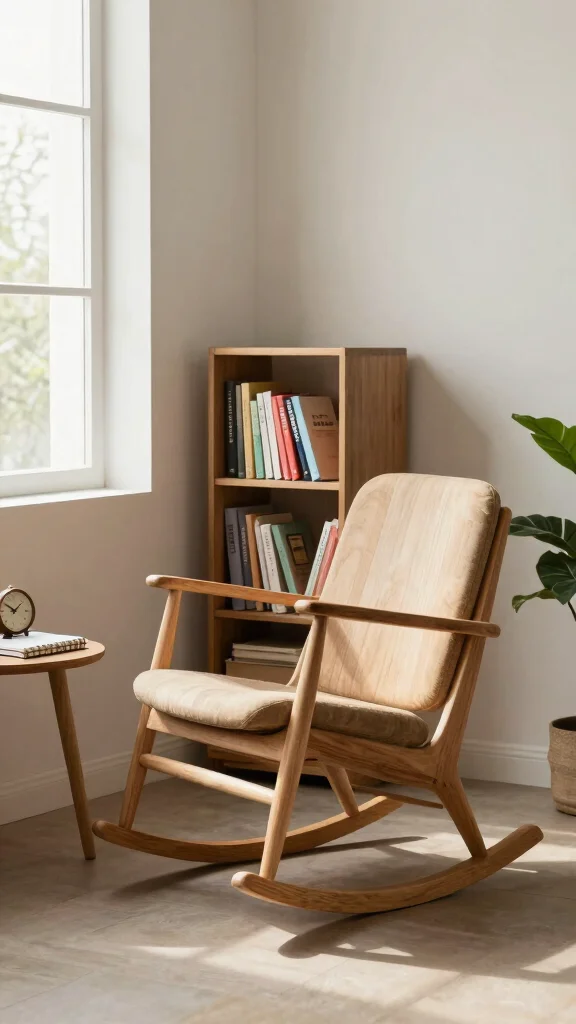 12 Study Room Chair Ideas That Are Comfortable Enough for Long Sessions - 5. Rocking Study Chairs for Gentle Movement 1