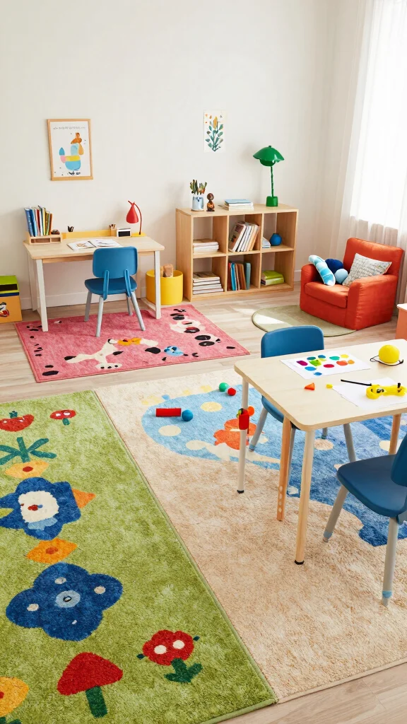 12 Study Room Design Ideas for Kids That Grow With Them - 11. Creative Learning Zones 1