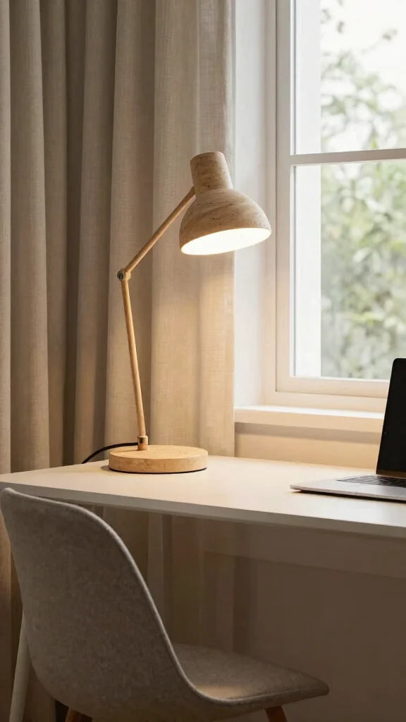 12 Study Room Furniture Ideas to Build a More Productive Space - 7. Sustainable Lighting Fixtures 1