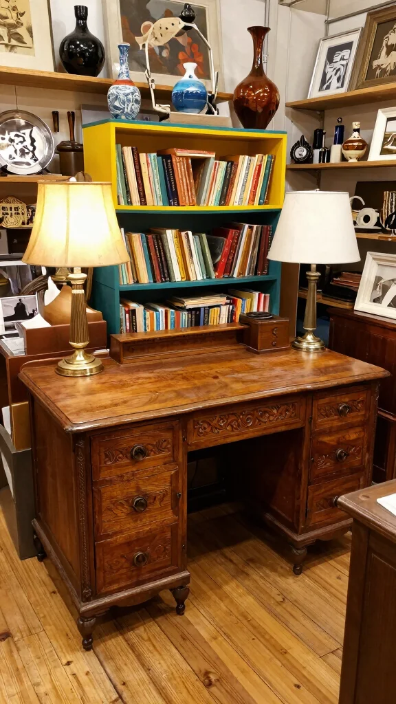12 Study Room Makeover Ideas on a Budget That Feel High-End - 1. Thrift Store Treasures 1