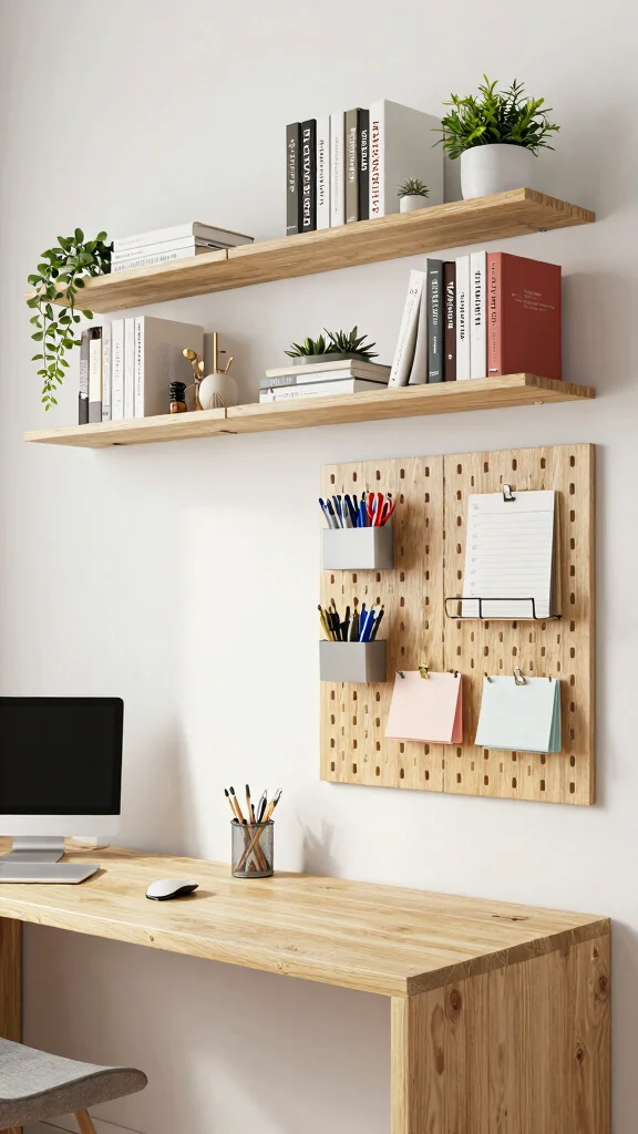 12 Study Room Makeover Ideas on a Budget That Feel High-End - 12. Utilize Wall Space 1