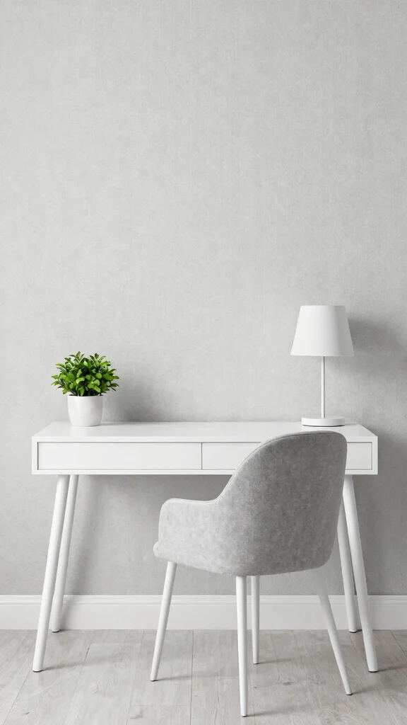 12 Study Room Wallpaper Ideas That Add Character Without Distraction - 11. Soft Monochrome 1