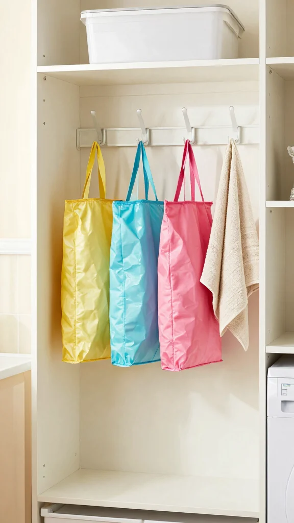 13 Laundry Room Open Shelf Ideas for an Organized, Airy Look - 9. Stylish Hooks and Hangers 1