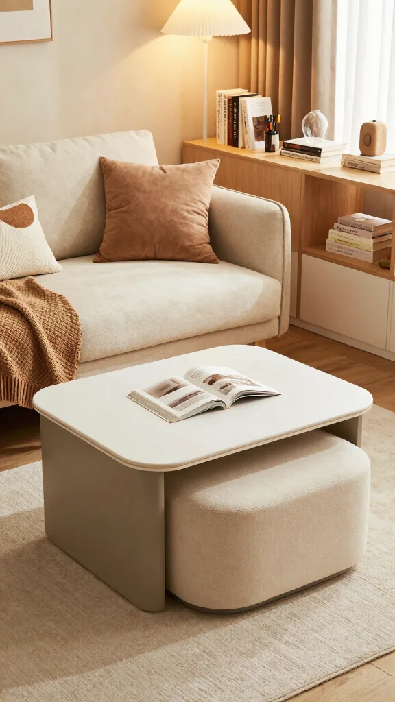 13 Reading Room Furniture Ideas for Every Style and Budget - 6. Multi-functional Furniture 1