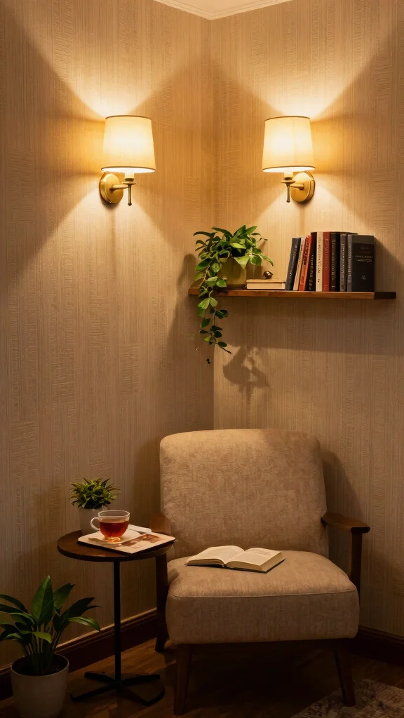 13 Reading Room Lighting Ideas for the Perfect Ambiance - 2. Wall Sconces for Ambiance 1