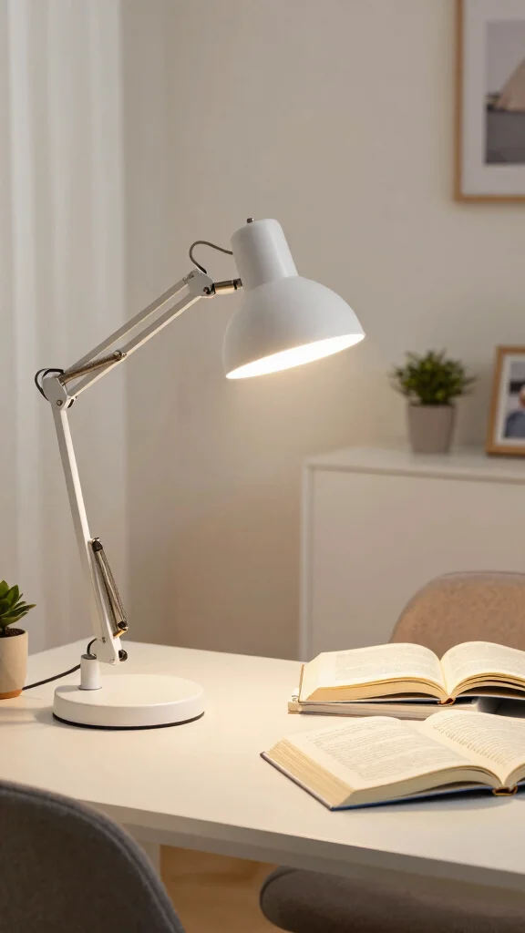 13 Reading Room Lighting Ideas for the Perfect Ambiance - 5. Adjustable Desk Lamps 1