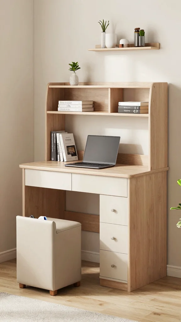 13 Study Room Furniture Ideas for Comfort, Storage, and Style - 2. Multifunctional Furniture 1