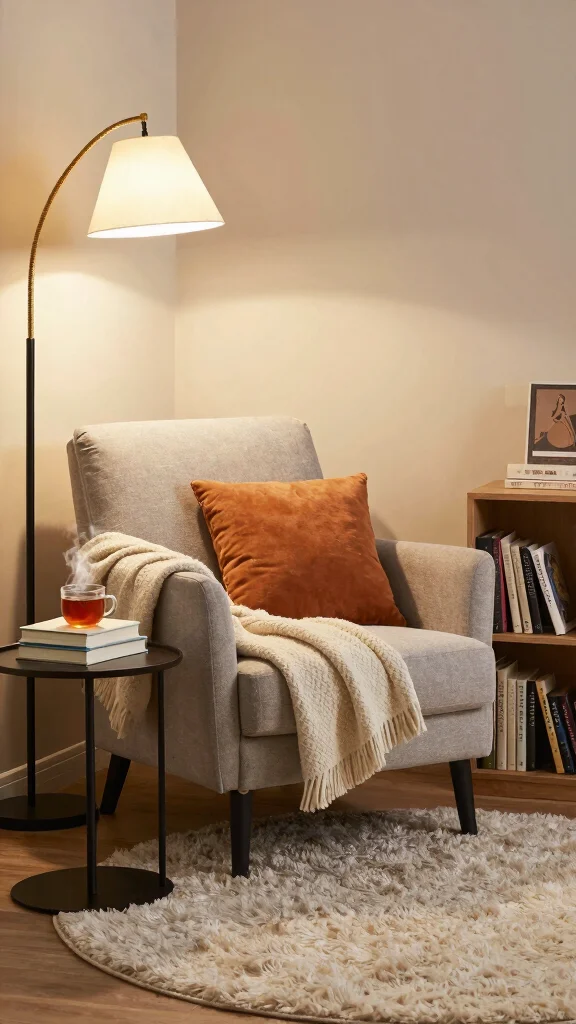 13 Study Room Furniture Ideas for Comfort, Storage, and Style - 4. Cozy Reading Nook 1