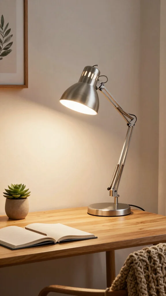 13 Study Room Lighting Ideas for Focus, Comfort, and Good Vibes - 1. Adjustable LED Desk Lamp 1