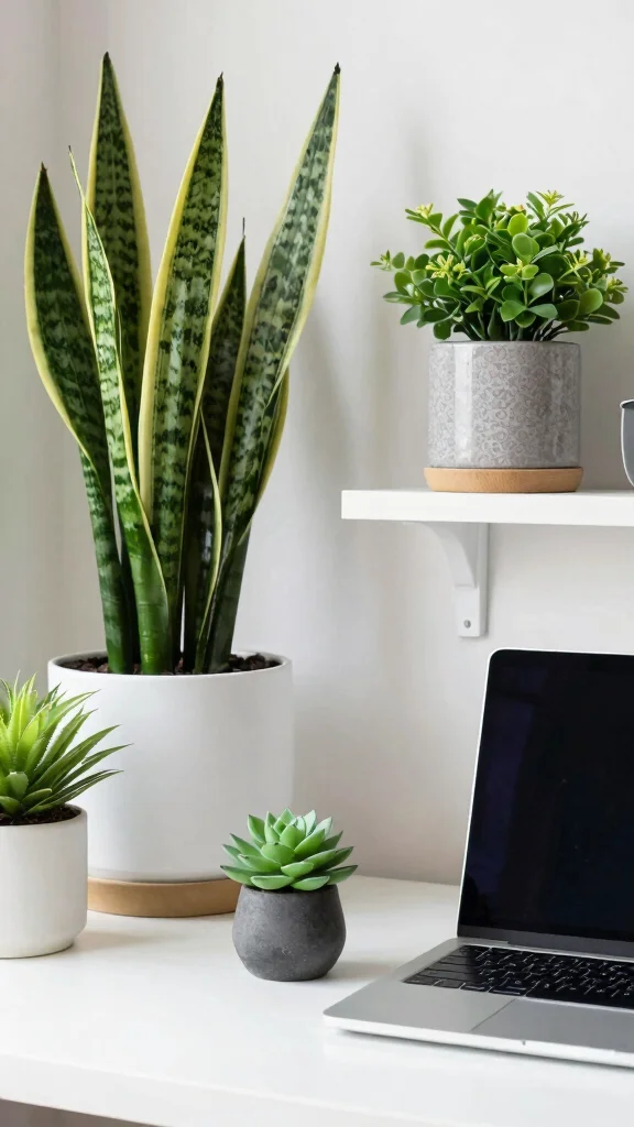 13 Study Room Organization Ideas That Keep Distractions Away - 11. Personalize with Plants 1