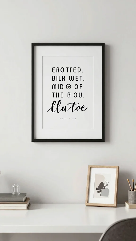 13 Study Room Organization Ideas That Keep Distractions Away - 7. Incorporate Inspirational Decor 1