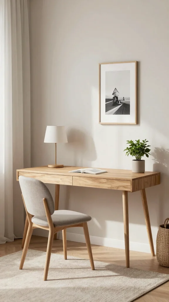 13 Study Room Table Design Ideas for Every Space and Budget - 8. Scandinavian Design Desk 1
