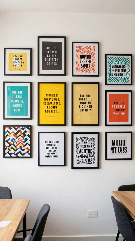 13 Study Room Wall Decor Ideas That Inspire and Motivate - 11. Motivational Wall Art Mix 1