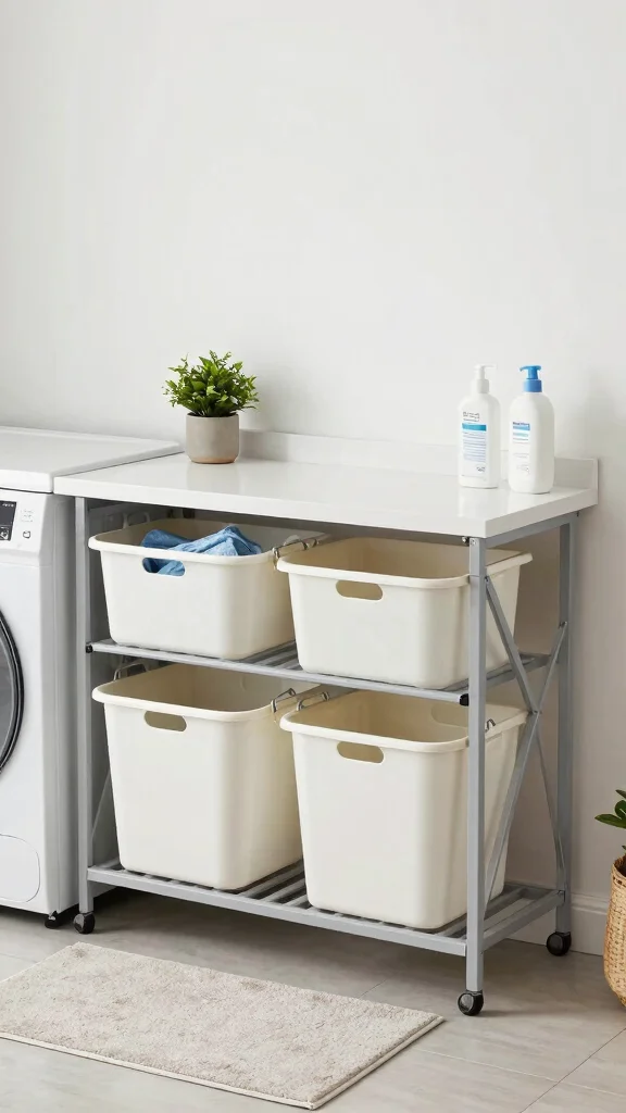 14 Laundry Room Makeover Ideas to Transform a Space You Actually Use - 10. Incorporate a Folding Station 1