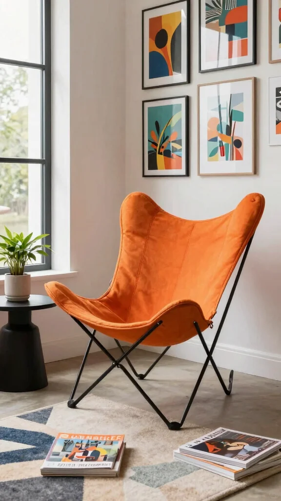 14 Reading Room Chair Suggestions for Long Comfortable Sessions - 11. The Chic Butterfly Chair 1