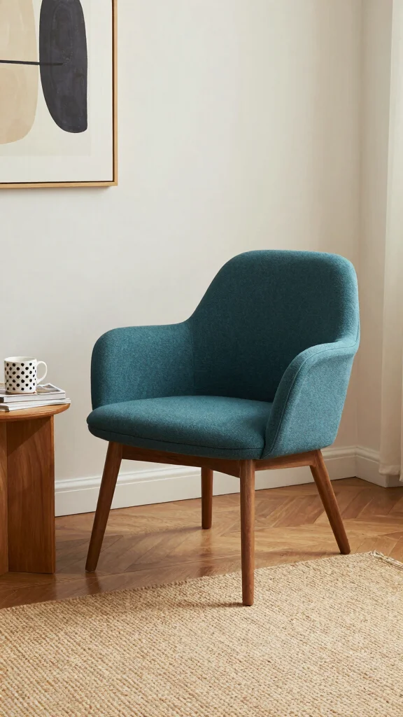 14 Reading Room Chair Suggestions for Long Comfortable Sessions - 7. The Sleek Mid-Century Modern Chair 1