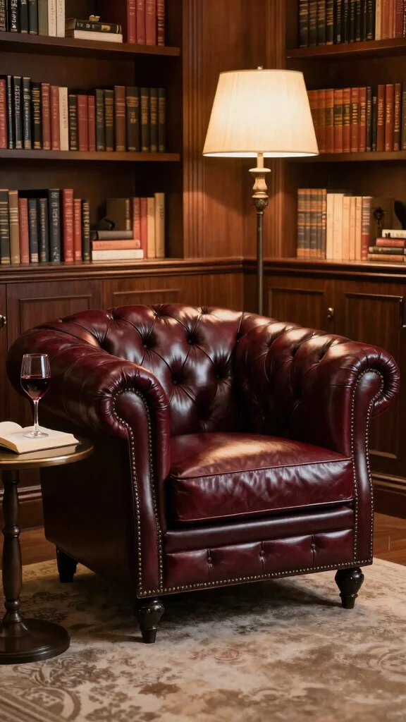 14 Reading Room Chair Suggestions for Long Comfortable Sessions - 8. The Chic Chesterfield Sofa Chair 1