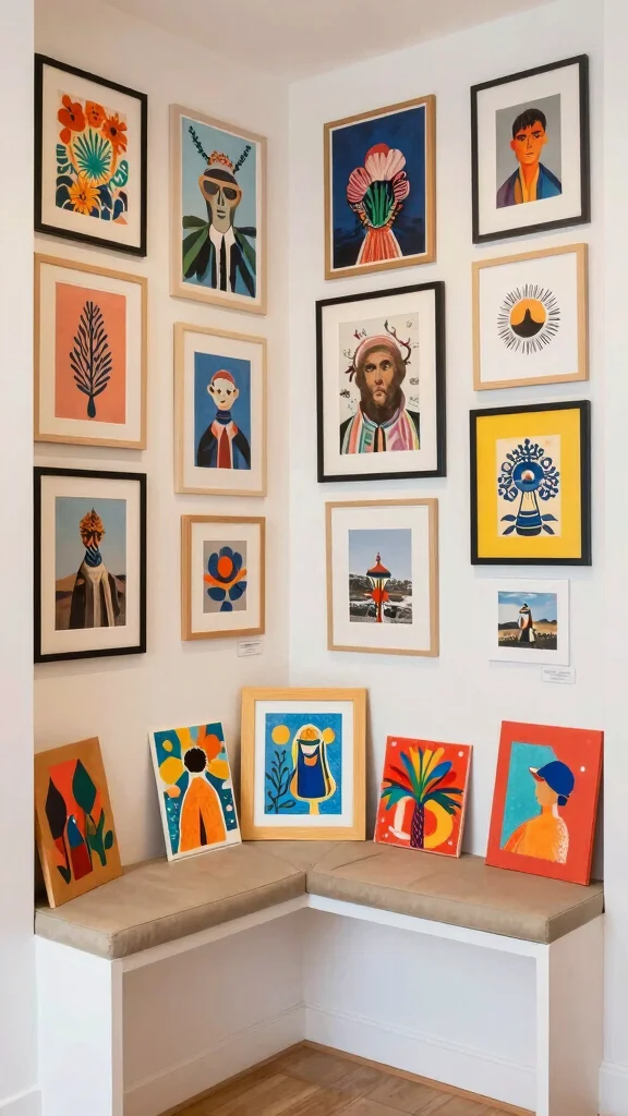 14 Reading Room Makeover Ideas to Create Your Perfect Book Nook - 10. A Touch of Artistry 1