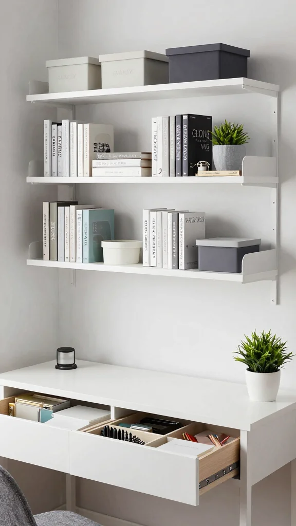 14 Study Room Makeover Ideas to Completely Transform Your Space - 5. Smart Storage Solutions 1