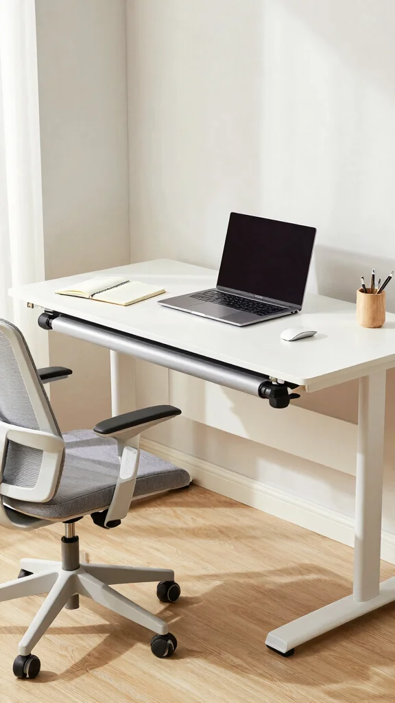 14 Study Room Table Ideas for a Clean, Focused Workspace - 14. Ergonomic Desk for Comfort 1