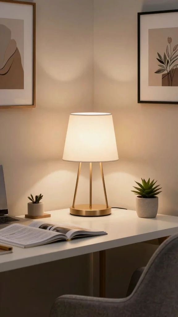 15 Study Room Lighting Ideas for Every Setup and Study Style - 13. Unique Table Lamps 1