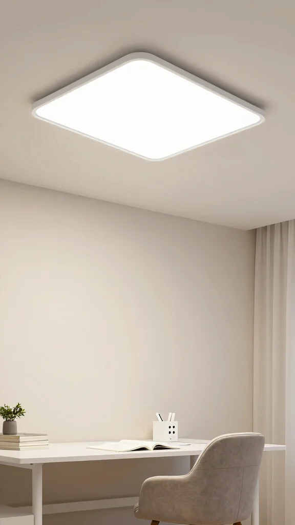 15 Study Room Lighting Ideas for Every Setup and Study Style - 14. Overhead Lighting Fixtures 1