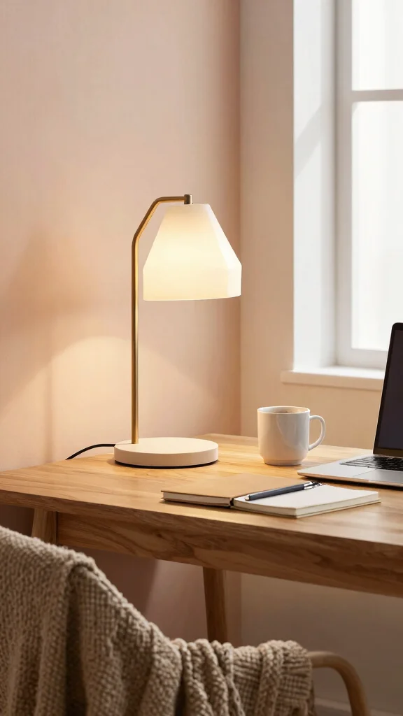 15 Study Room Lighting Ideas for Every Setup and Study Style - 2. Stylish Desk Lamps 1