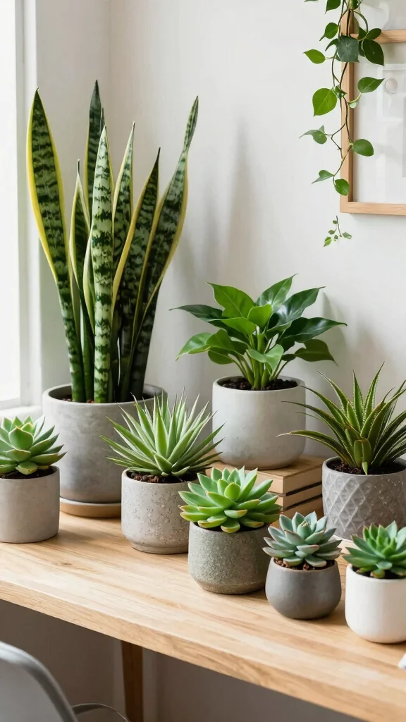 15 Study Room Makeover Ideas That Work for Any Size Room - 8. Nature-Inspired Elements 1