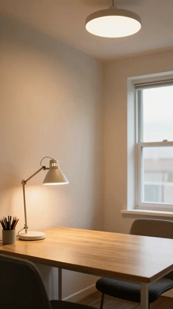 15 Study Room Makeover Ideas That Work for Any Size Room - 9. Effective Lighting Solutions 1