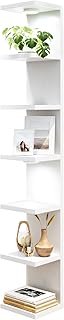 Fixwal 7 Tier Wall Mounted Shelf Unit White Floating Shelves with LED Li...