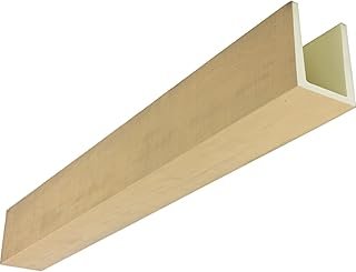 Heritage Timber Rustic Sawn Faux Wood Beam, 3-Sided (U-Beam), 5 1/2