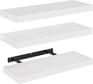 AMADA HOMEFURNISHING Floating Shelves, Wall Shelves for Bathroom/Living ...