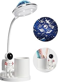 Astronaut Desk Lamp for Kids,Star Space Projector Galaxy Night Light,Eye...