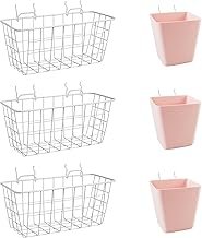 Pegboard Basket Organizers, Peg Board Large Baskets Hooks Bins Cups Tool...