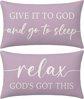 Dusty Lavender Purple Pillow Covers 12x20 Inch Set of 2 – Christian Gi...