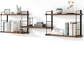 Wall Shelves, Wall Mounted Bookshelves, DIY Floating Shelves for Wall, W...