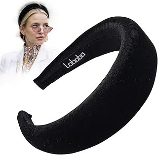 Ivyu Headbands, Headband for Women - Black Velvet Padded Hair Accessorie...