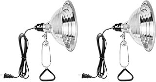 Simple Deluxe Clamp Light with 8.5 Inch Adjustable Aluminum Reflector, S...