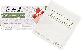 100% Compostable Food Storage Bags [Quart 100 Pack] Eco-Friendly Freezer...