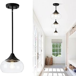 Modern Pendant Lights for Kitchen Island, Black Pendant Light Fixtures w...
