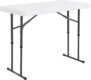 Lifetime Commercial Height Adjustable Folding Utility Table, 4-Foot