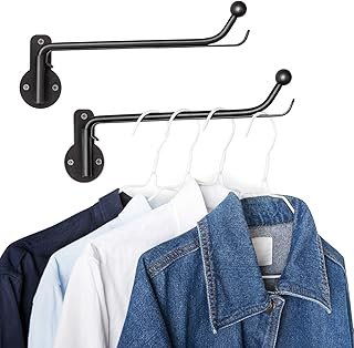 Mkono Wall Mounted Drying Rack Laundry Clothes Hanger with Swing Arm Spa...