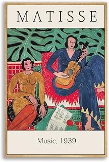 Matisse Wall Art Framed Mid Century Modern Wall Art Decor Aesthetic Pict...