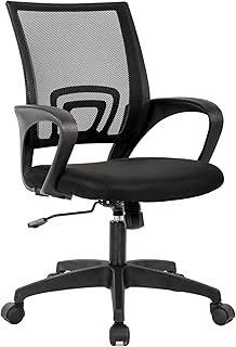 BestOffice | Ergonomic Office Chair | Mid-Back Swivel Desk Chair | Breat...